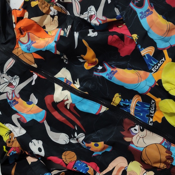 Members only space jam a new legacy bomber jacket sz7 looney tunes bugs bunny - Picture 2 of 5